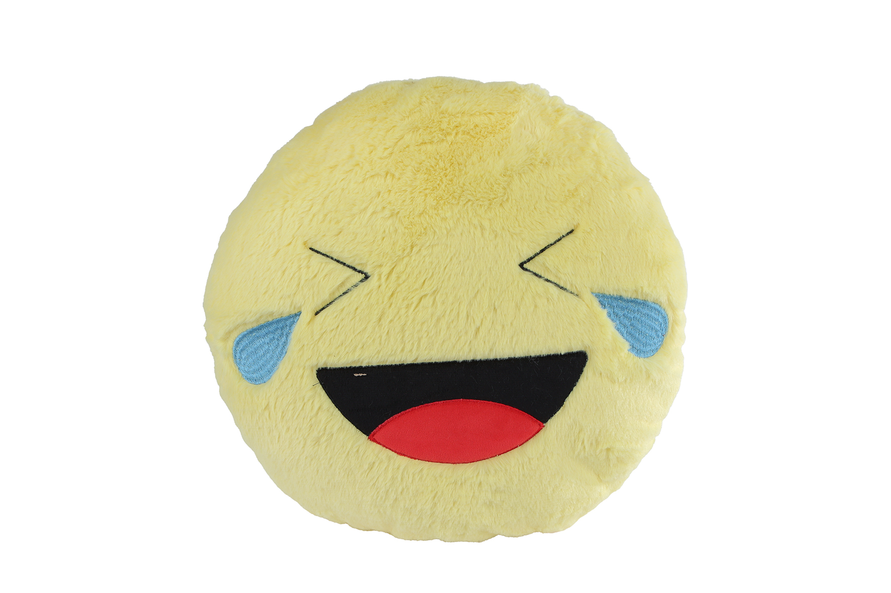 Pluche kussen Smile 36x36x10cm assorti