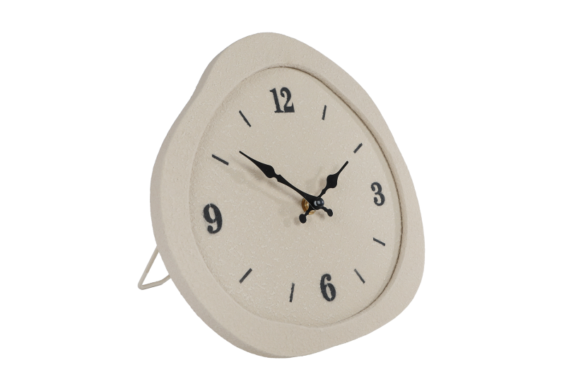 Klok Aukje crème metaal 25x24x2cm