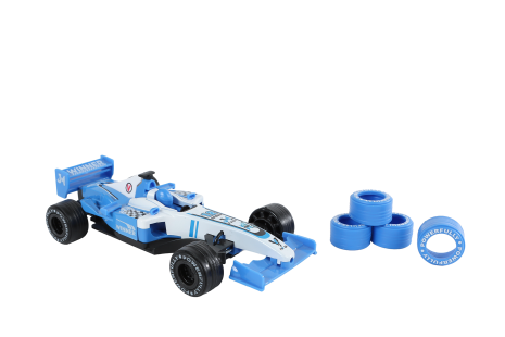 2-Play formula race auto 17cm incl. extra banden 2 assorti