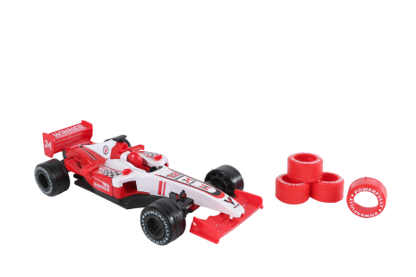 2-Play formula race auto 17cm incl. extra banden 2 assorti