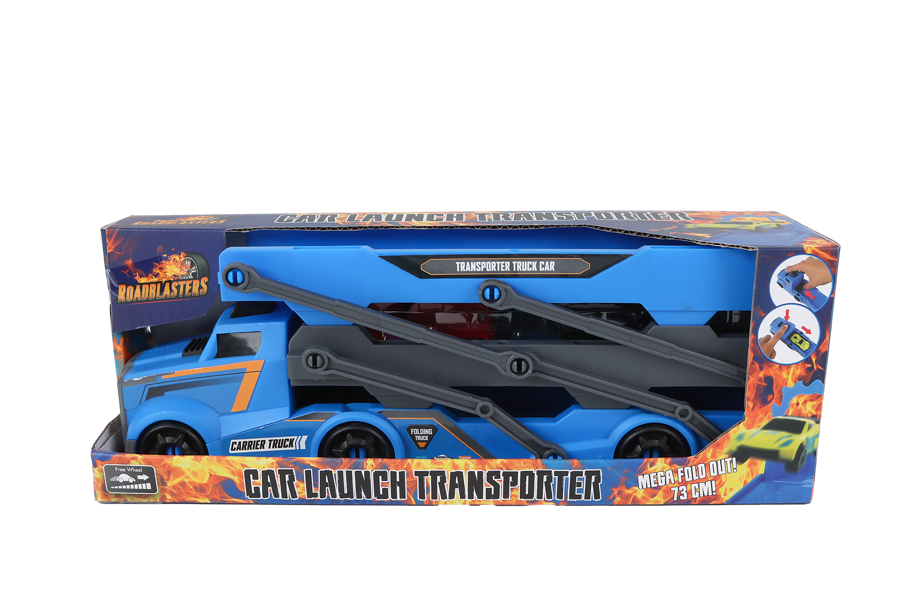 Roadblasters truck incl. 2 auto's en afschietfunctie 28-76cm