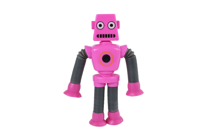 Robot telescopisch met zuignappen 15cm-27,5cm 4 assorti