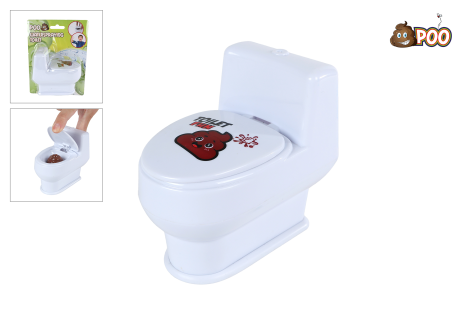 Poo toilet met drol waterspuitend 10cm