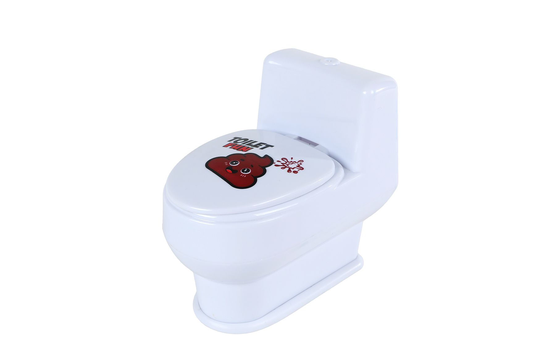 Poo toilet met drol waterspuitend 10cm