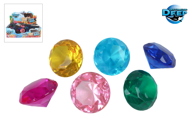 Destination Deep reuze diamant 6stuks ass 4cm