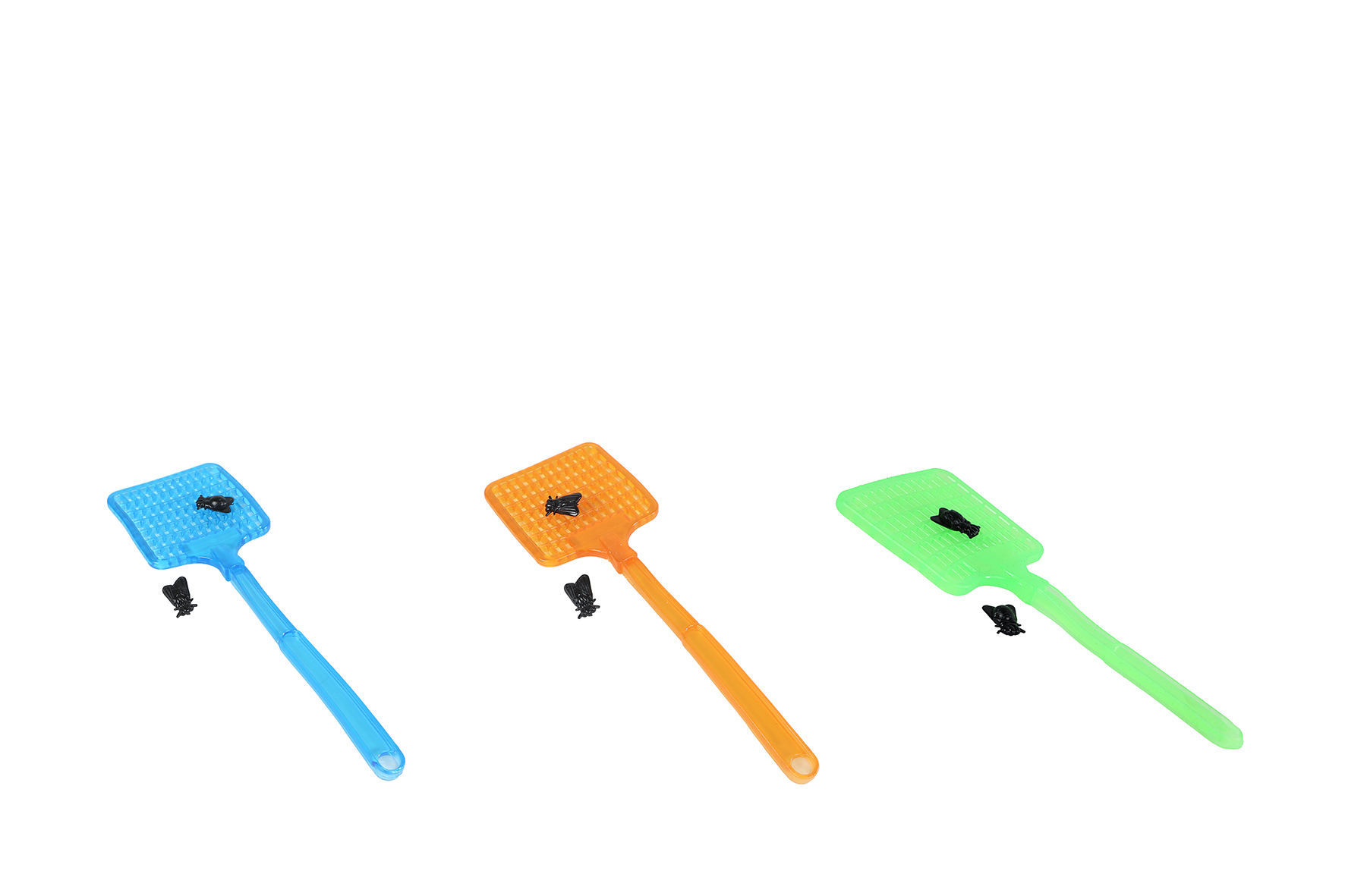 Sticky vliegenmepper met vliegen 3ass 24cm