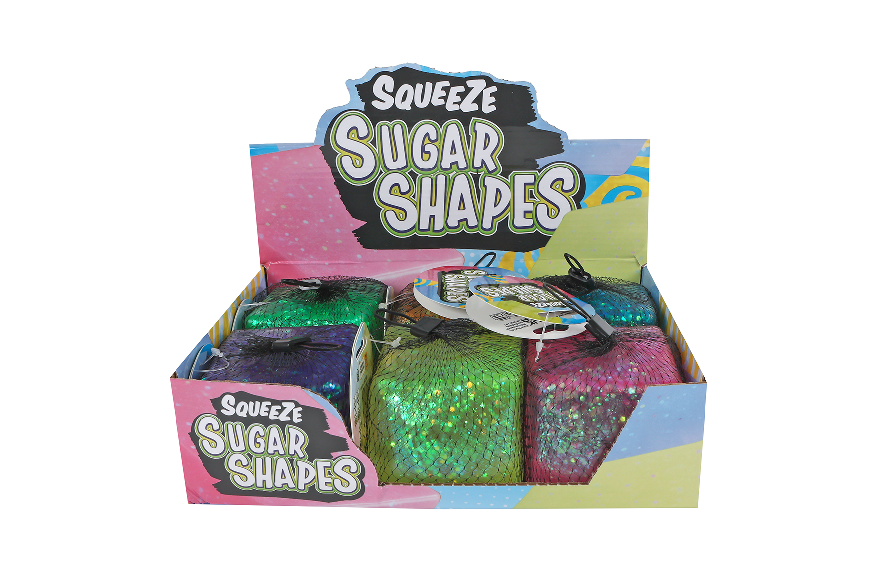 Slow Rise mega sugar kubus 4ass 7x7x7cm