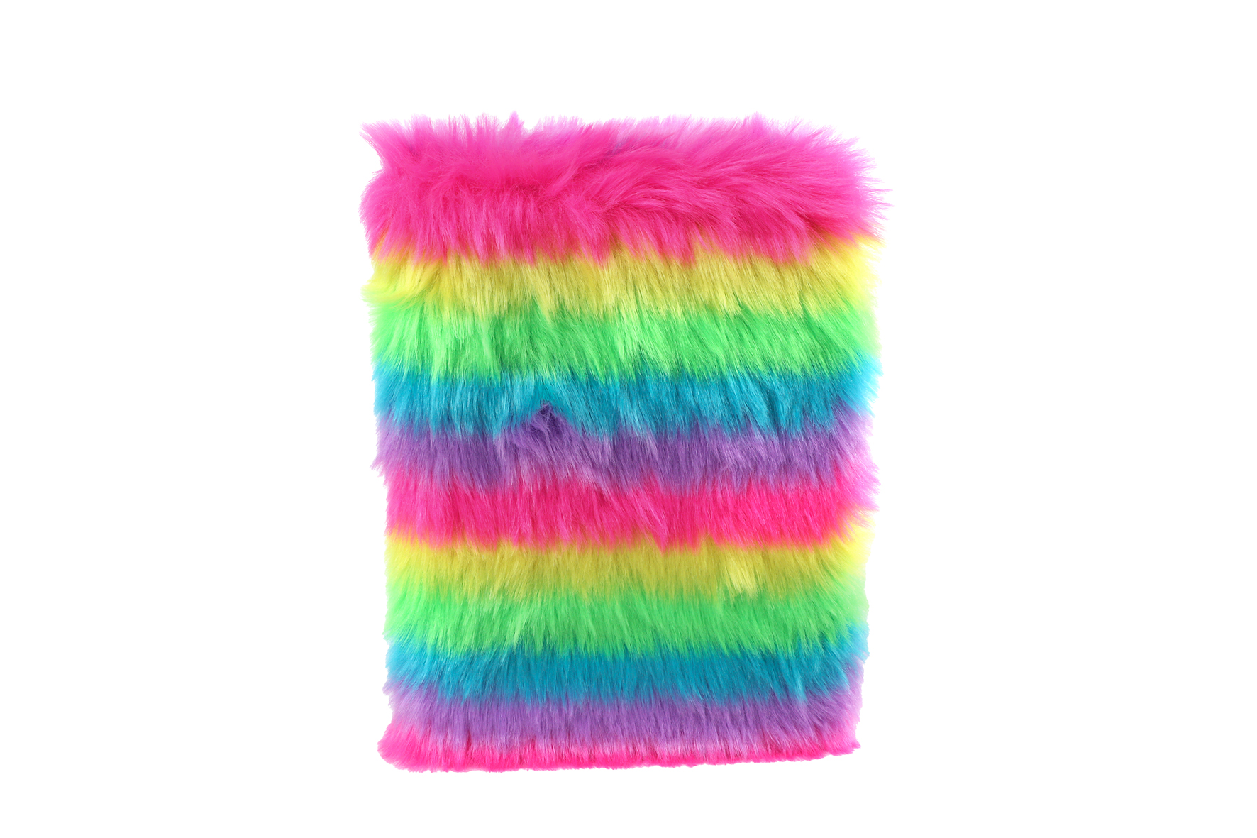 Glamour fluffy notitieboek A5 80blz multi color 16x3x22cm