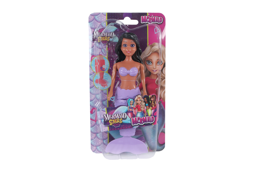 Mermaid Stars zeemeermin met opwindfunctie 18,5cm 6 assorti