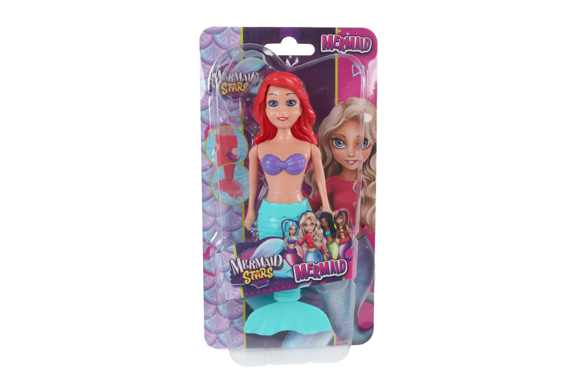 Mermaid Stars zeemeermin met opwindfunctie 18,5cm 6 assorti