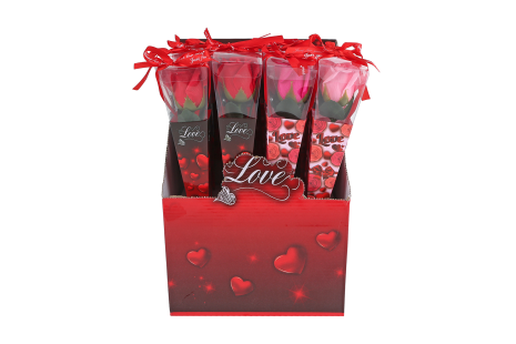 Roos Love 26cm assorti in display