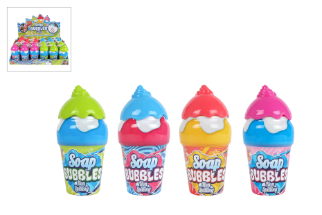 Bellenblaas ijsje anti-morsen 40ml 4ass 12cm