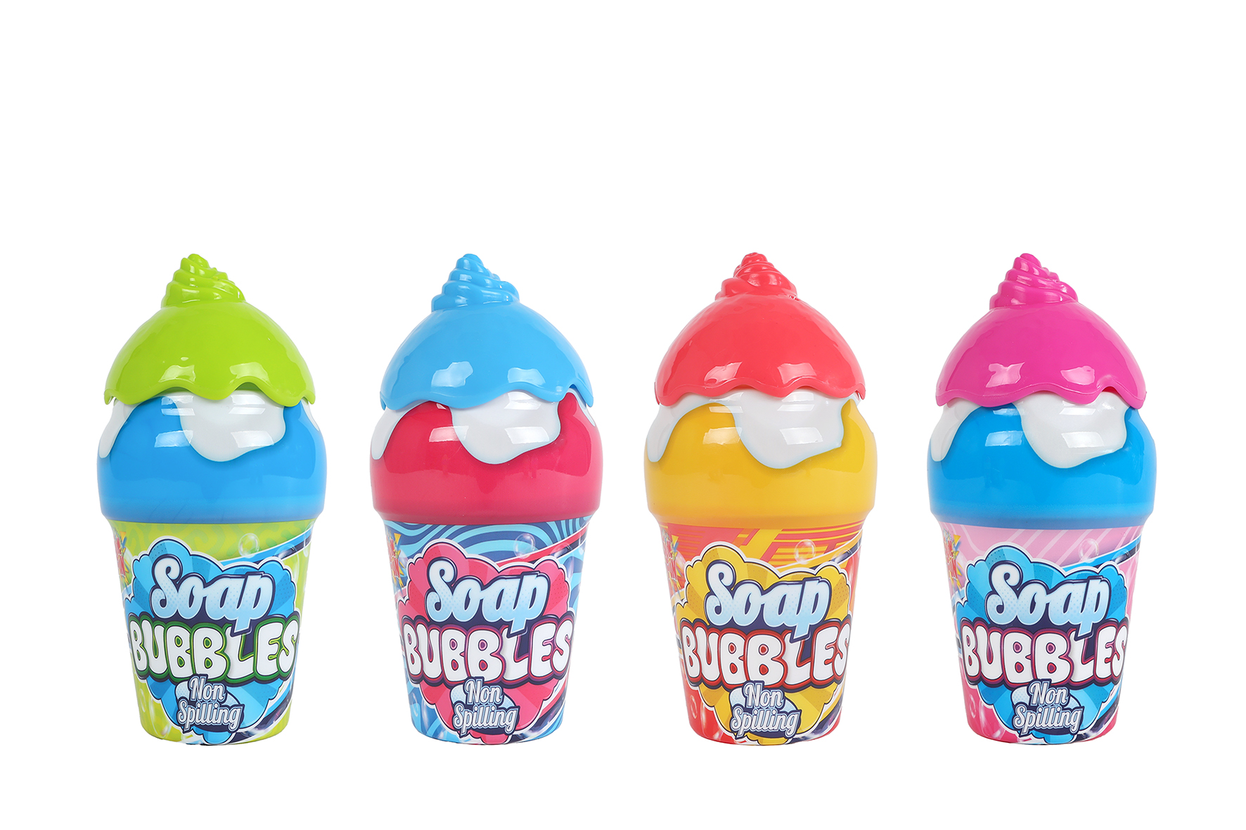 Bellenblaas ijsje anti-morsen 40ml 4ass 12cm