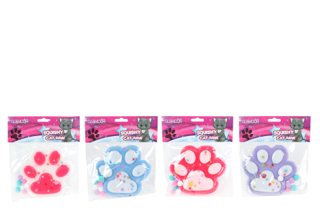 Glamour Squishy mega kattenpoot 4ass 12,5cm