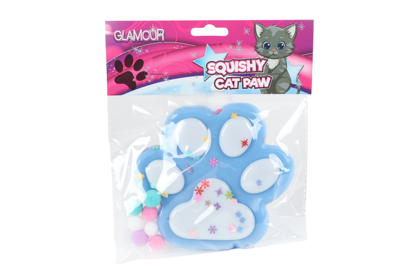 Glamour Squishy mega kattenpoot 4ass 12,5cm