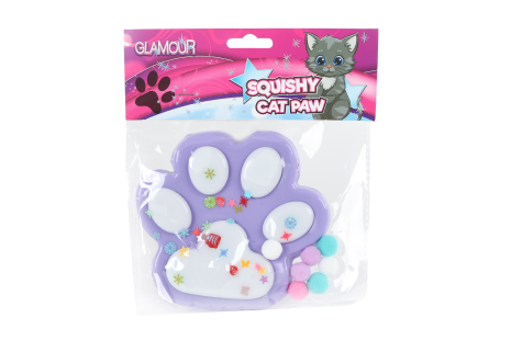 Glamour Squishy mega kattenpoot 4ass 12,5cm