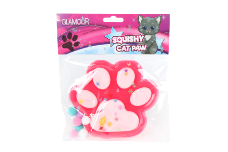 Glamour Squishy mega kattenpoot 4ass 12,5cm