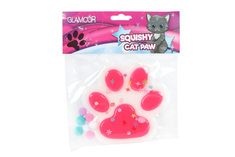 Glamour Squishy mega kattenpoot 4ass 12,5cm