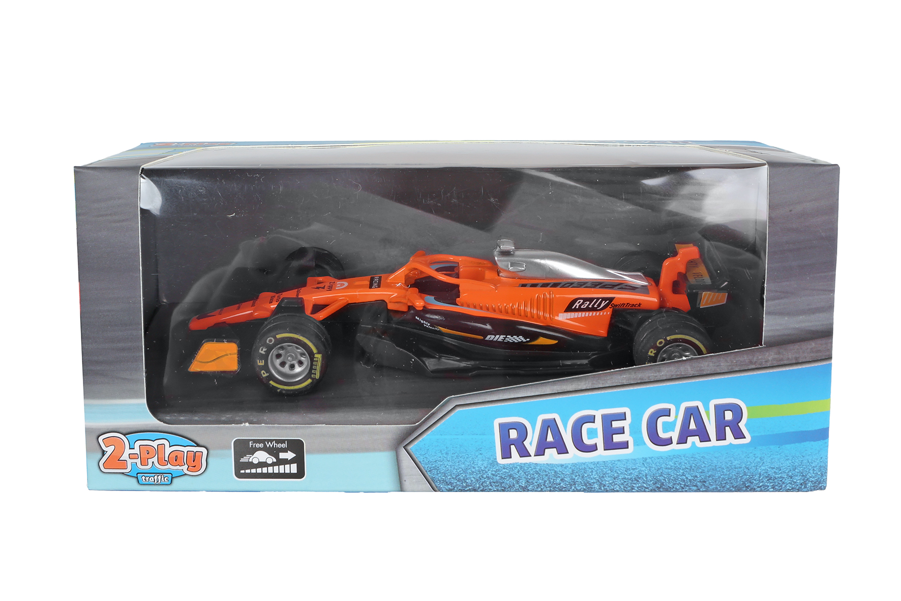 2-Play formula race auto die cast free wheel 3ass kleur 13cm