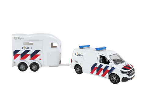 Kids Globe VW Transporter Politie paardentrailer NL 28,5cm
