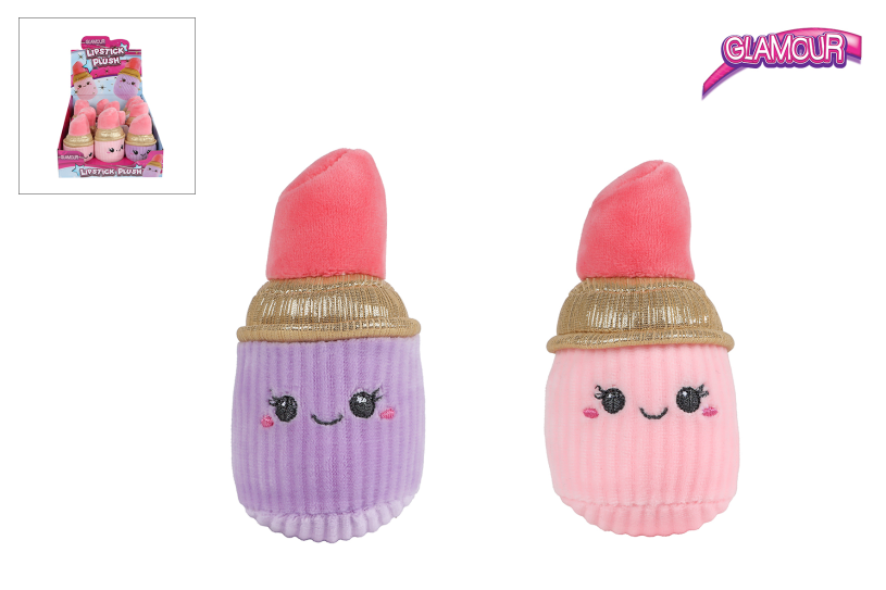 Glamour lippenstift pluche 2ass 10cm