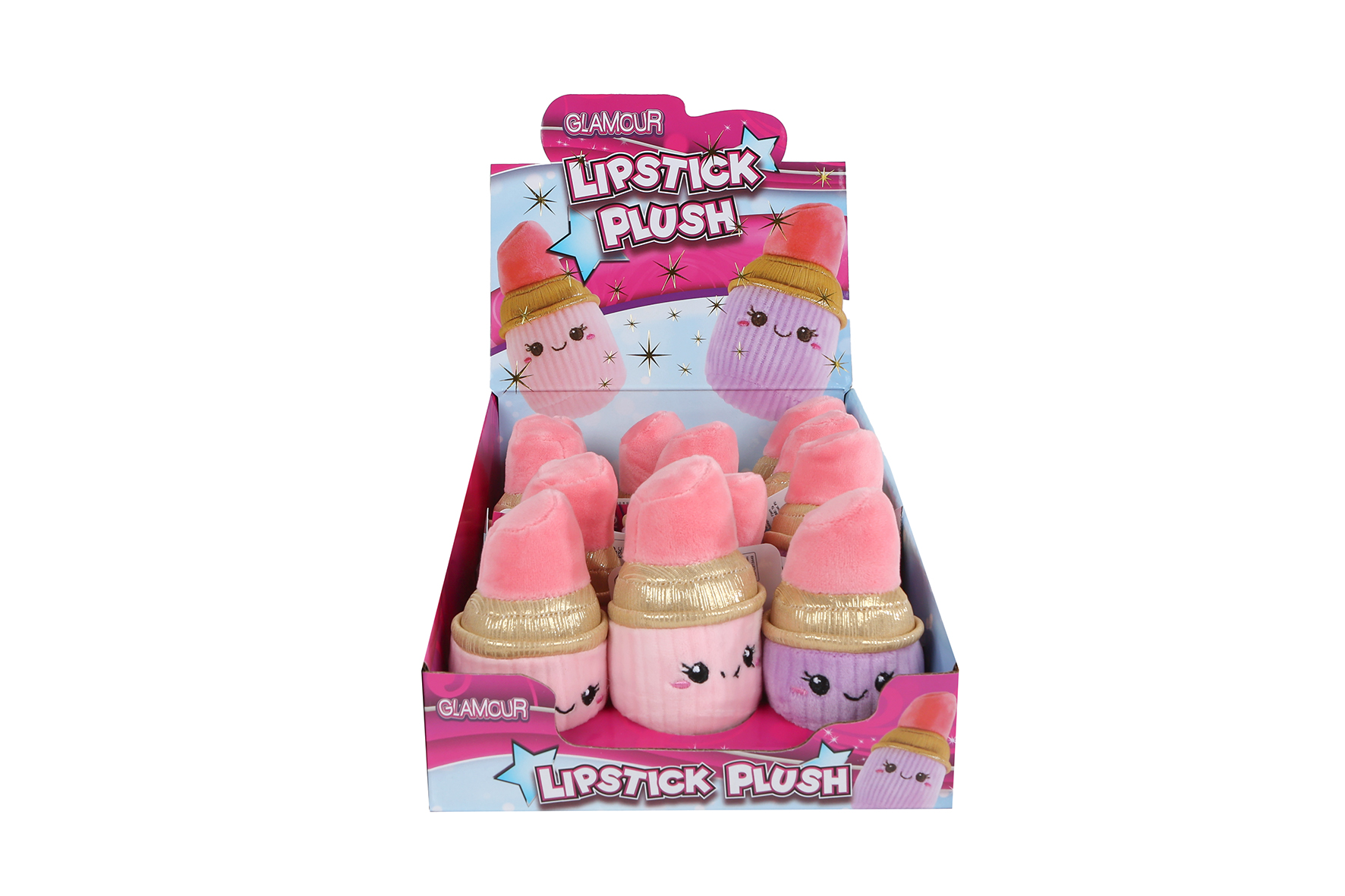 Glamour lippenstift pluche 2ass 10cm