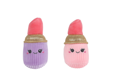 Glamour lippenstift pluche 2ass 10cm