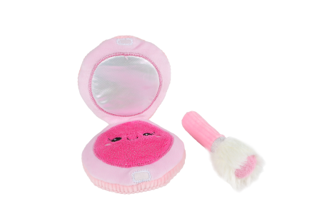 Glamour poederdoos pluche 2ass 10cm