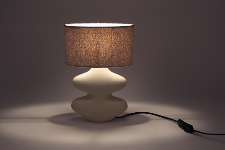 Tafellamp Iren wit aardewerk 22x22x32,5cm