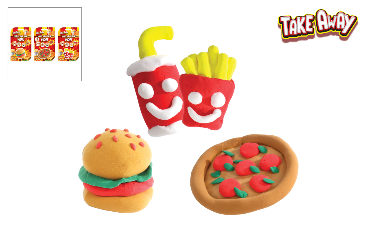 Take Away boterputty maak je eigen fastfood figuren 3ass