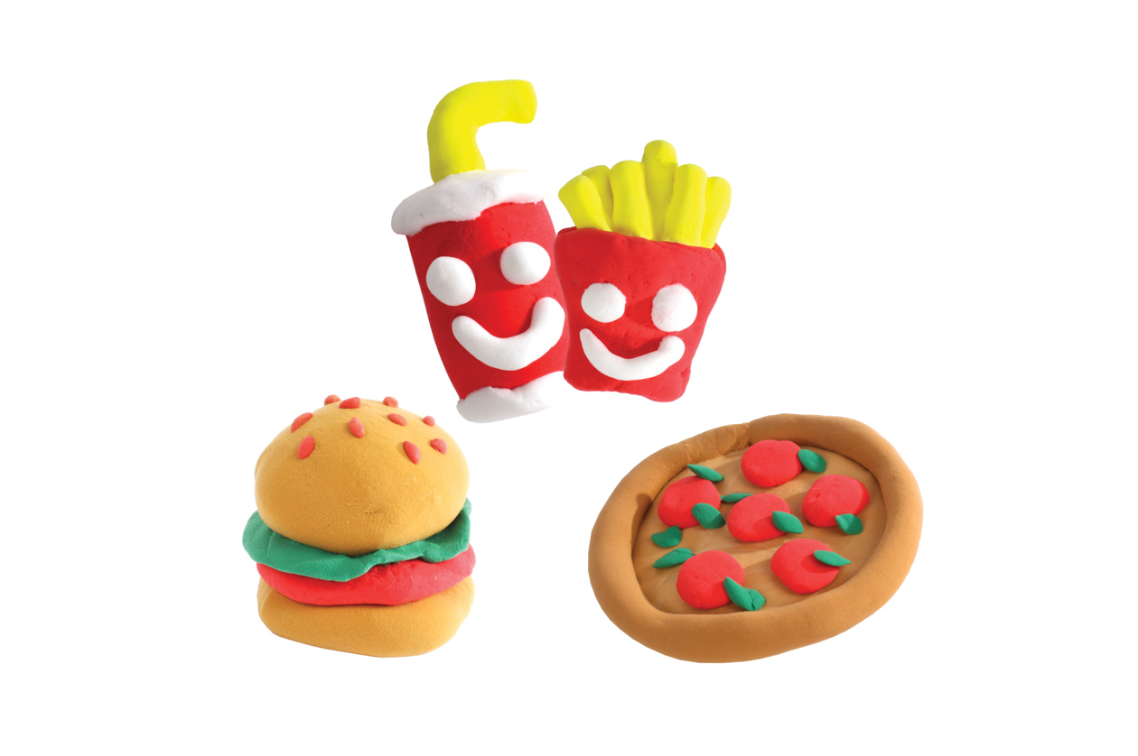 Take Away boterputty maak je eigen fastfood figuren 3ass
