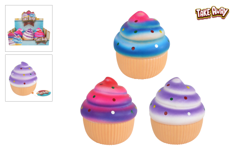 Take Away Jumbo cupcake squeeze 3ass 11cm