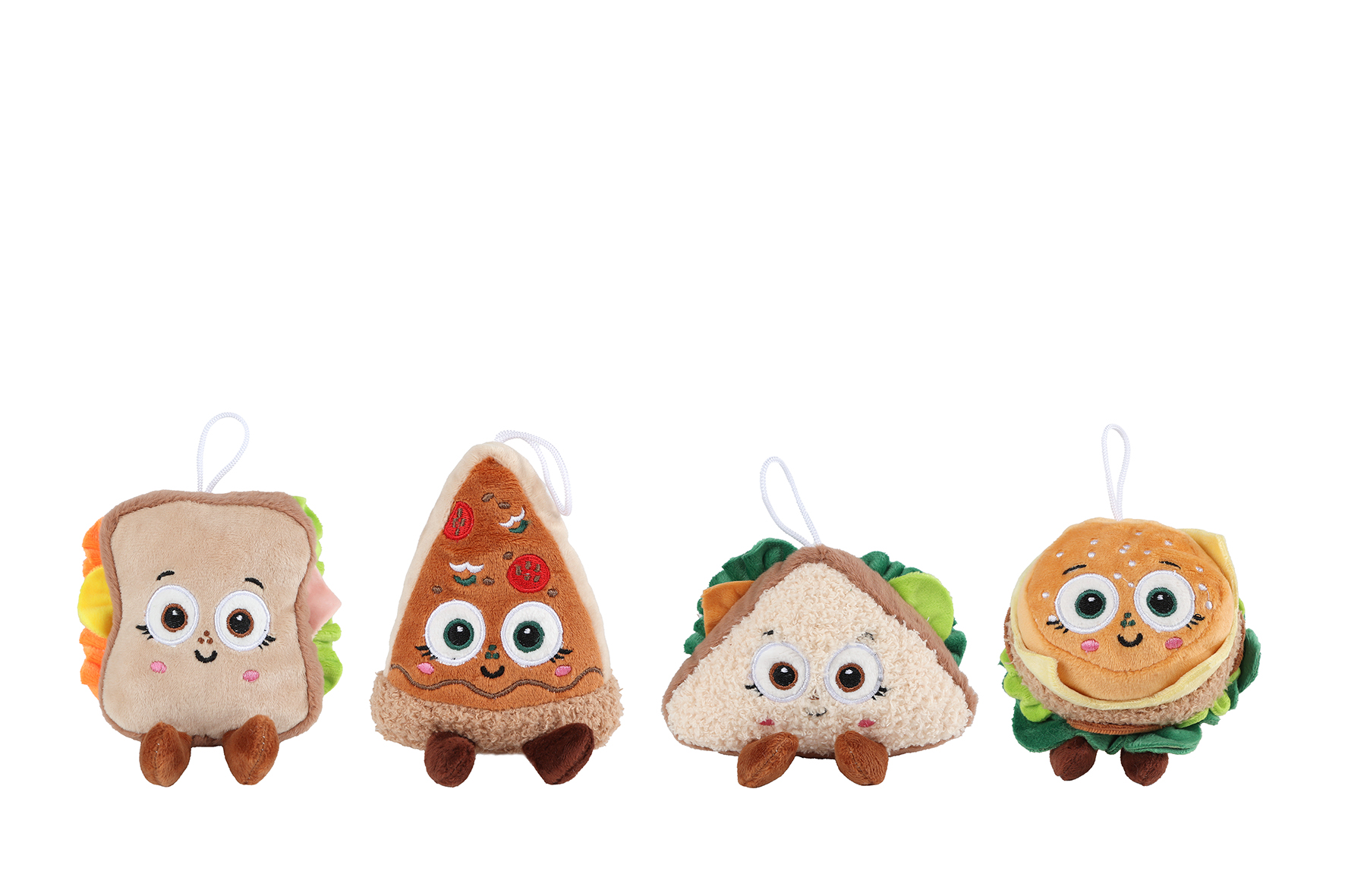 Fluffy Menu food pluche 4ass 13cm