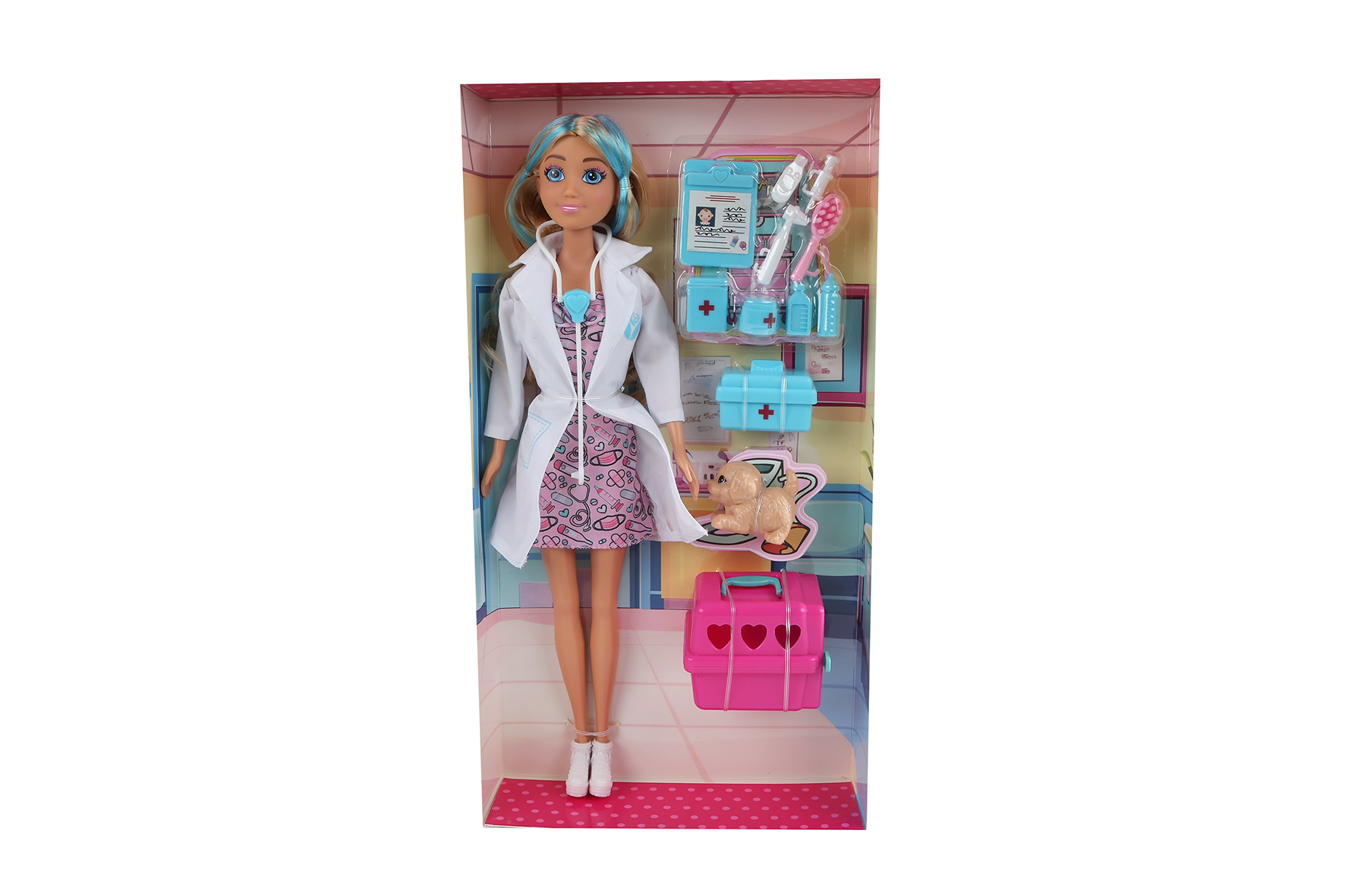 Fashion Model dierenarts met hondje 29cm