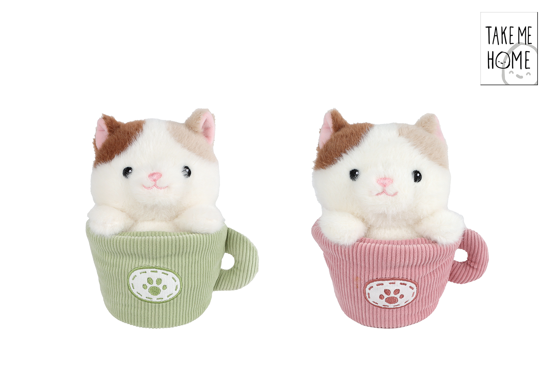 Take Me Home poes in mok pluche 2ass 18cm