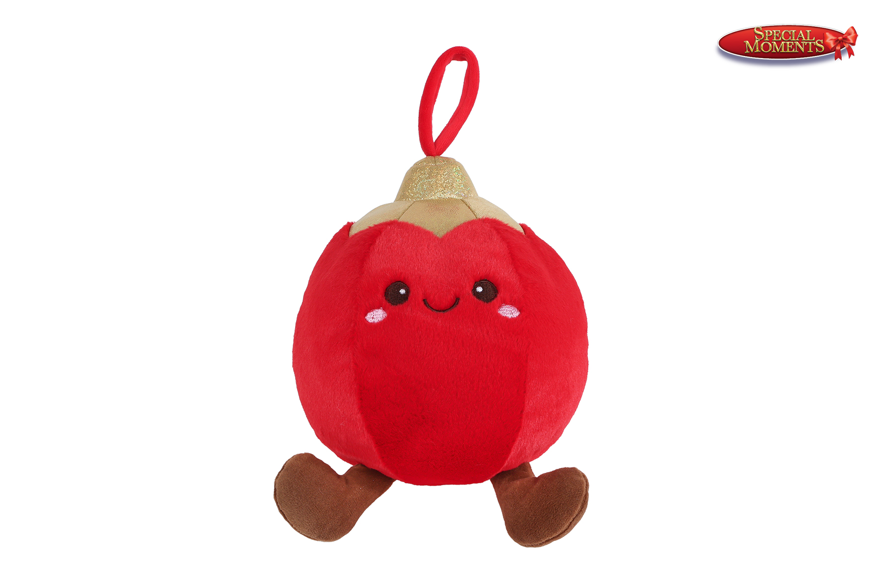 Special Moments kerstbal pluche 16cm