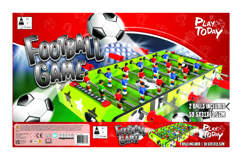 Play ToDay voetbaltafel 59,5x30,5x13,5cm