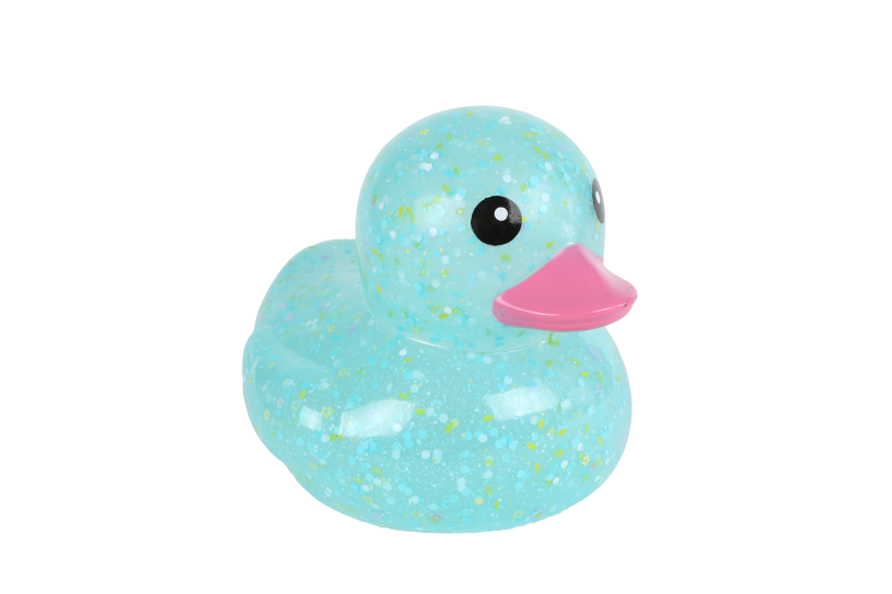 Glamour badeend 3ass 17x15x13,5cm