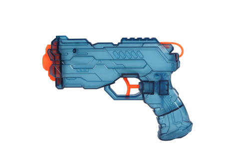 Sun Fun waterpistool 2ass kleur 19cm mat transparant