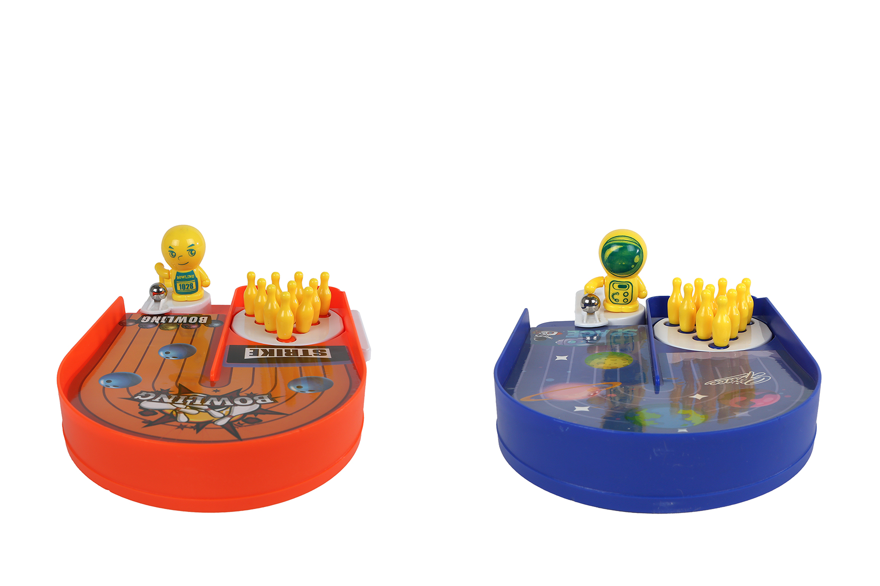 Pinball bowling game 2ass 19x13x3,5cm