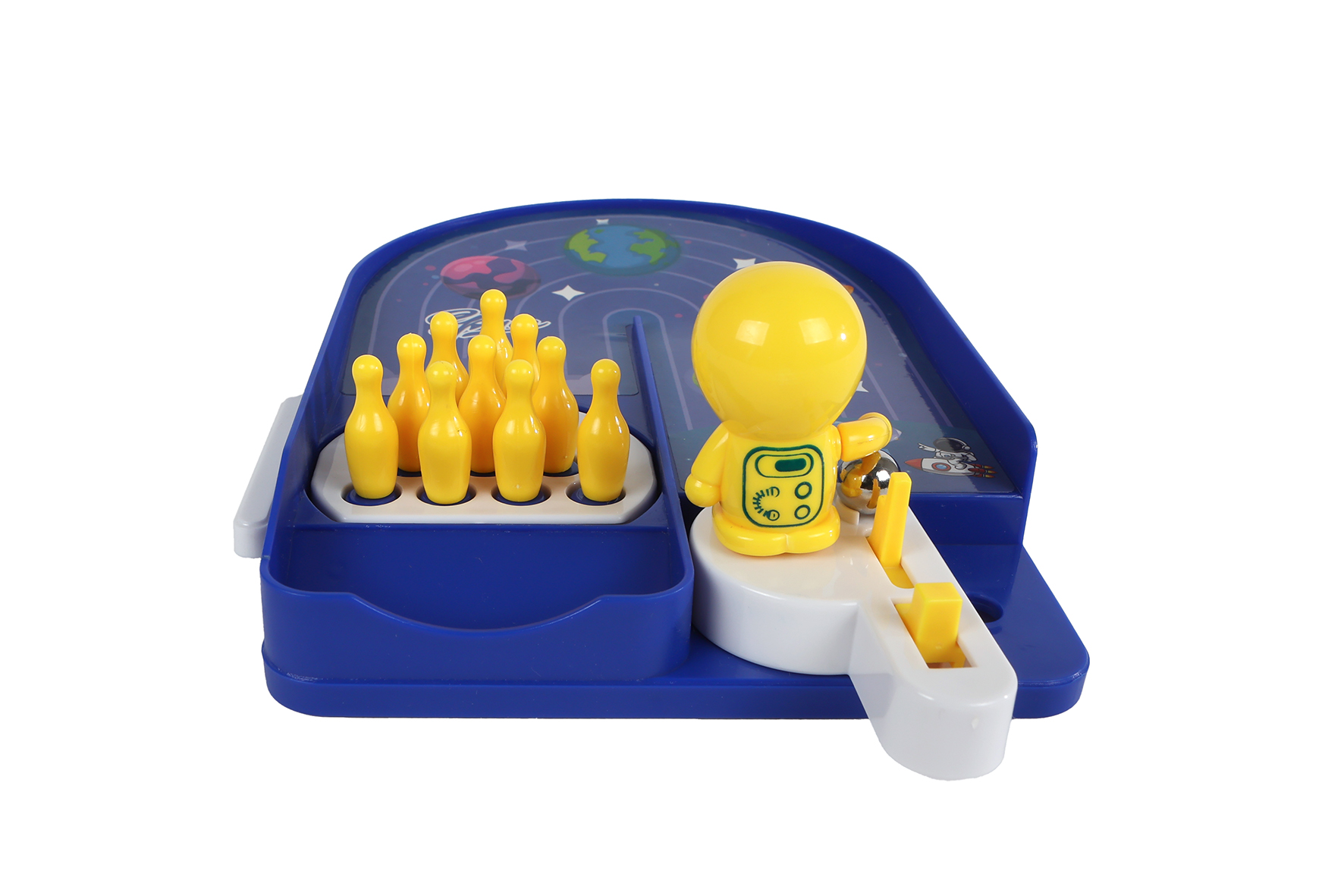 Pinball bowling game 2ass 19x13x3,5cm
