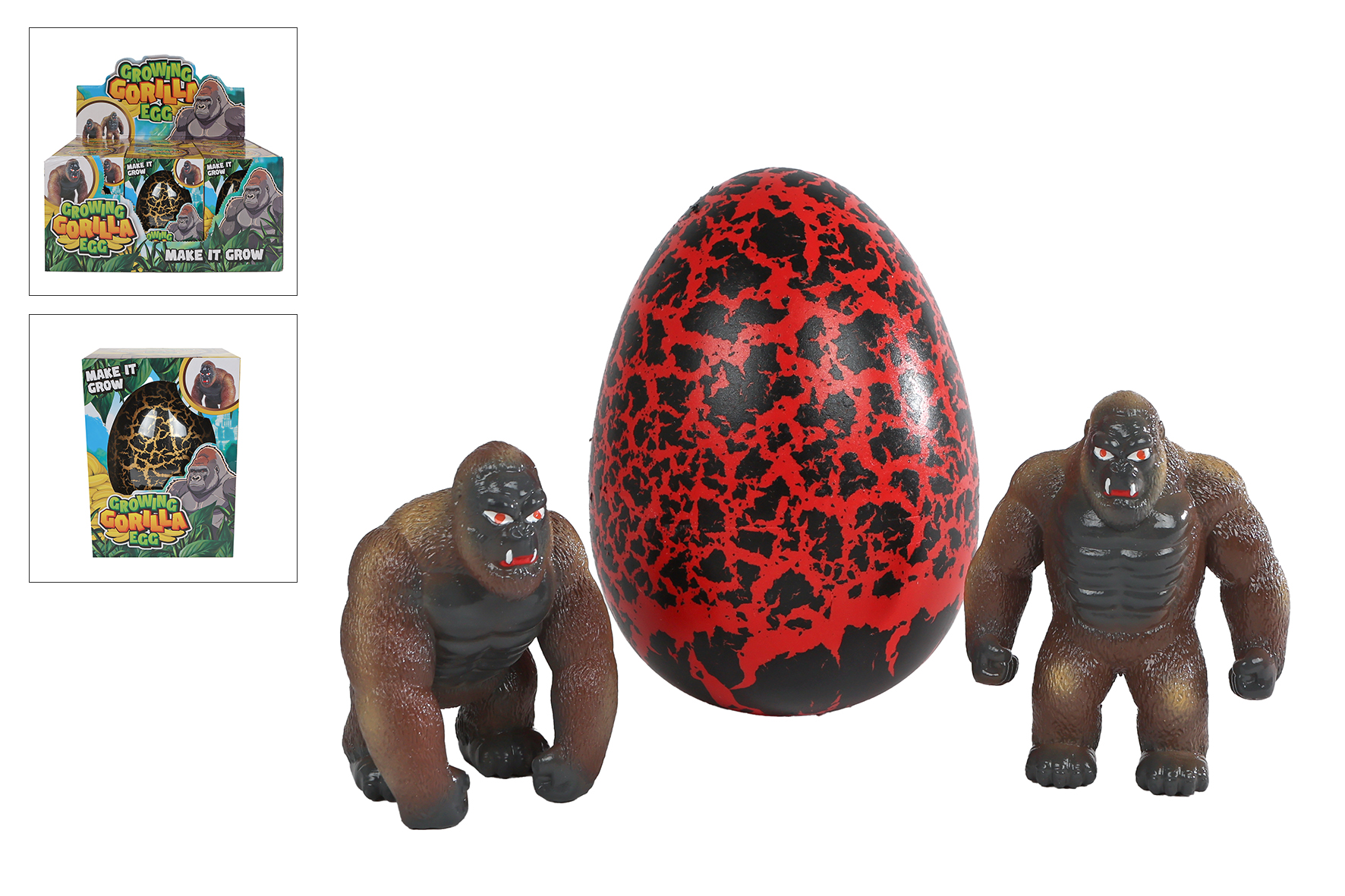 Groeiende gorilla in jumbo ei 2ass 11cm