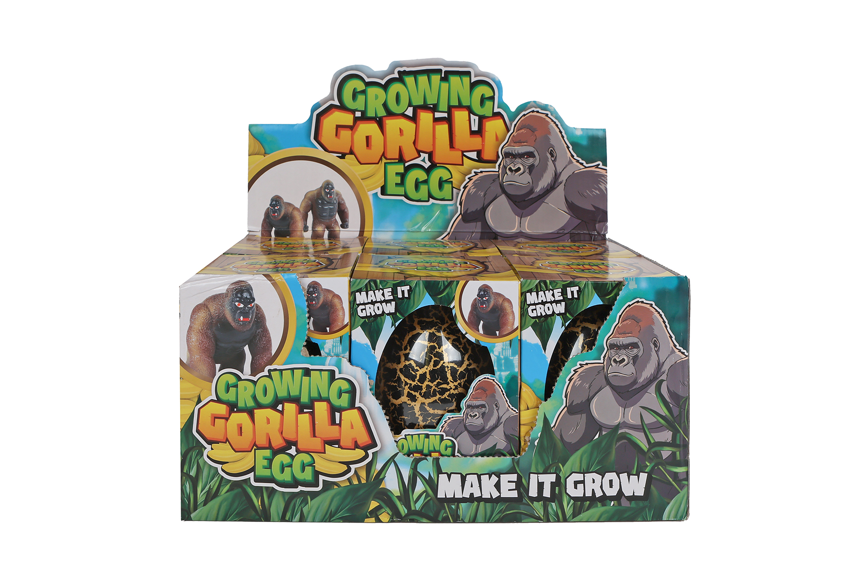 Groeiende gorilla in jumbo ei 2ass 11cm