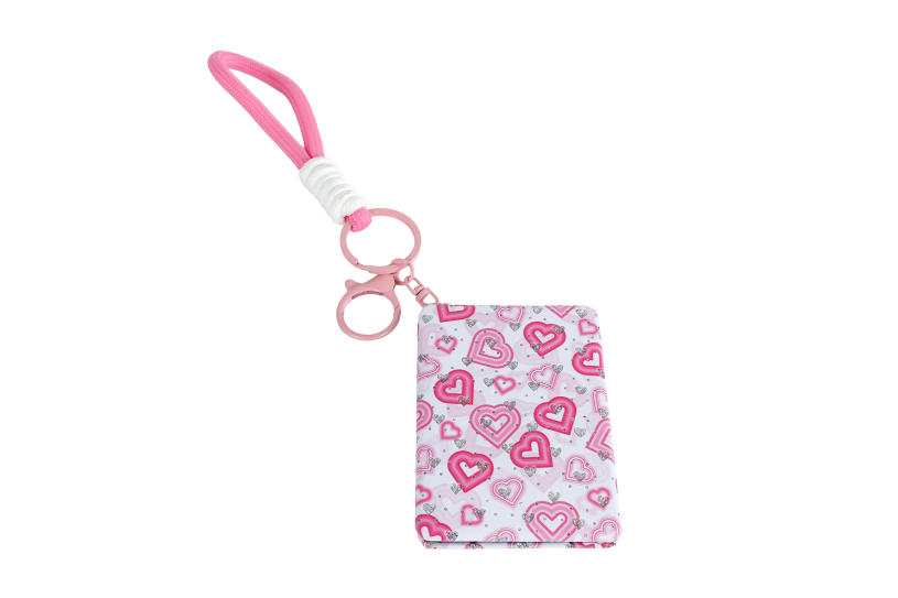 Petit Paris make-up spiegeltje aan sleutelhangerkoord 7cm