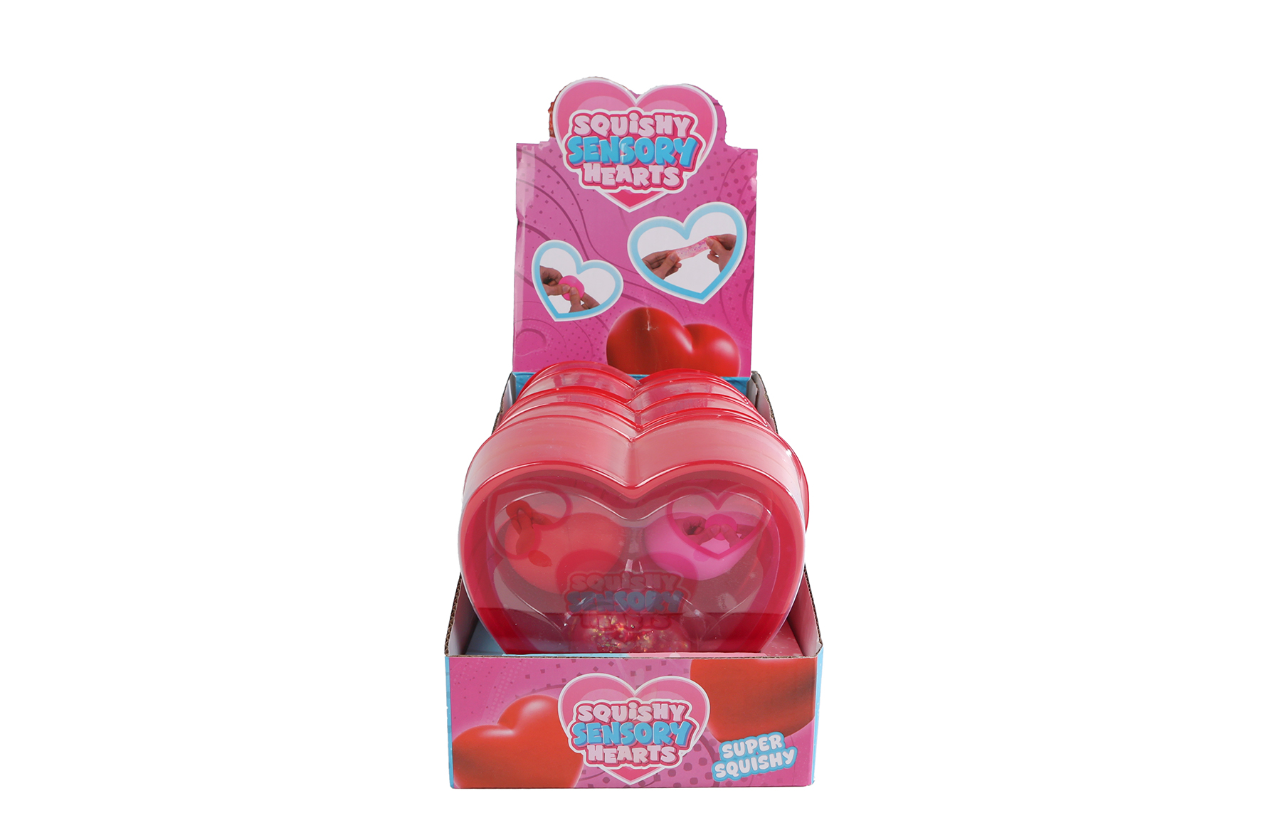 Squishy sensory hartjes 3stuks 4cm