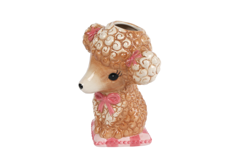 Vaas Animals multicolor aardewerk 15x11x18cm assorti