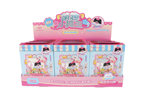 Kawaii knutselkraampje dierenfeest roze 15,5cm