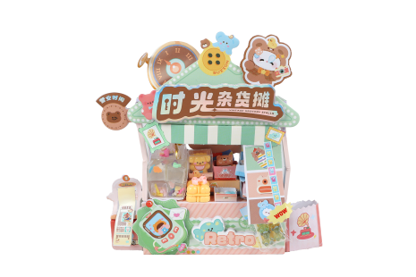 Kawaii DIY knutselkraampje retro grocery shop 15,5cm
