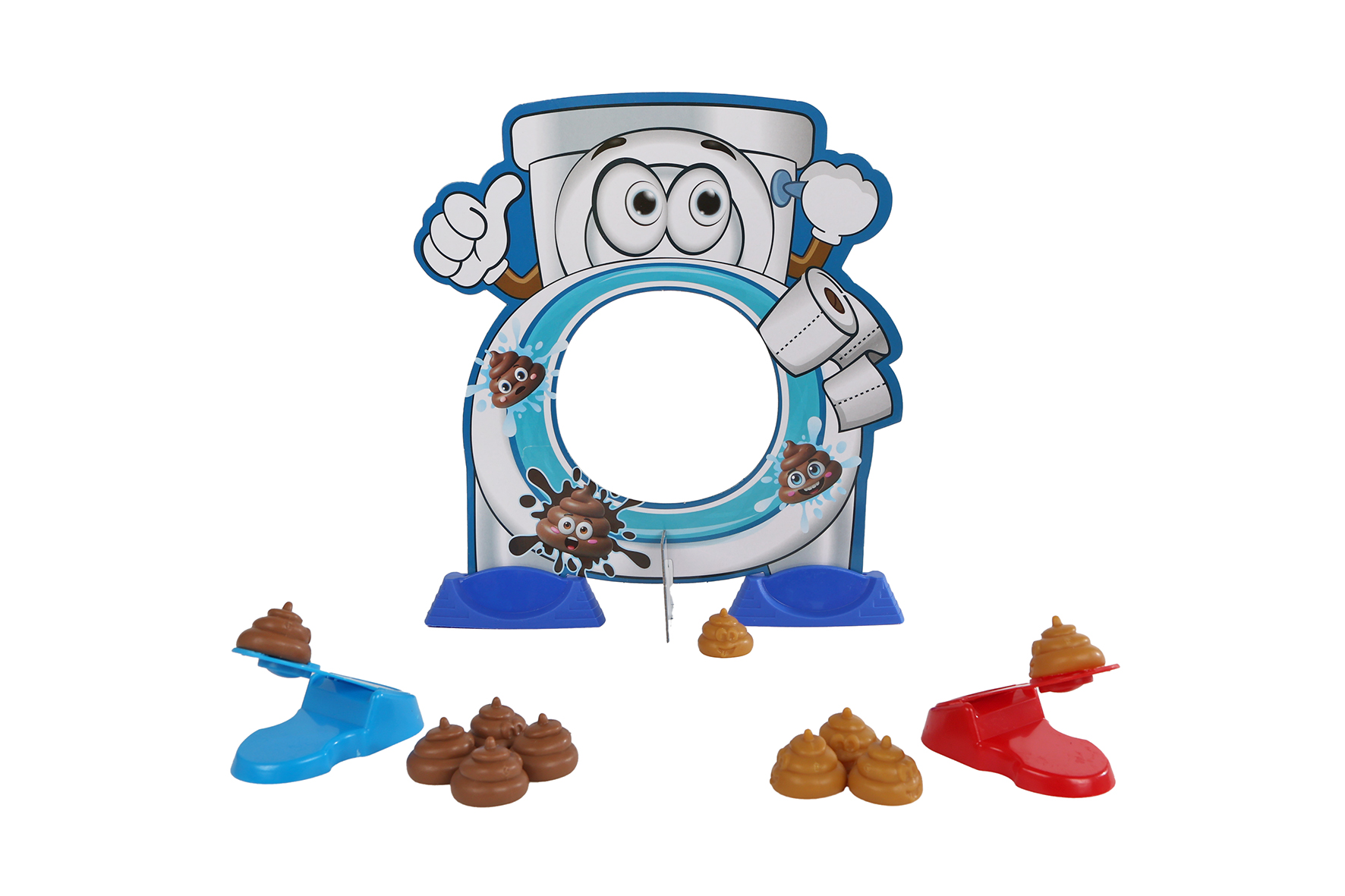 Play ToDay Poo schiet de poep in het toilet spel