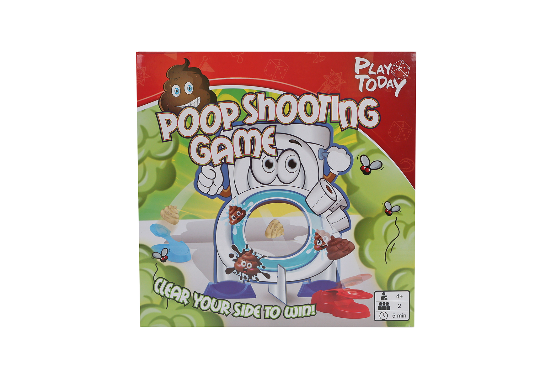 Play ToDay Poo schiet de poep in het toilet spel